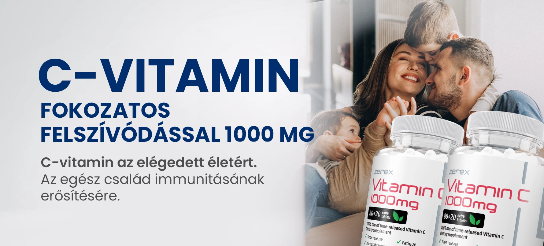 C-vitamin fokozatos felszívódással 1000 mg